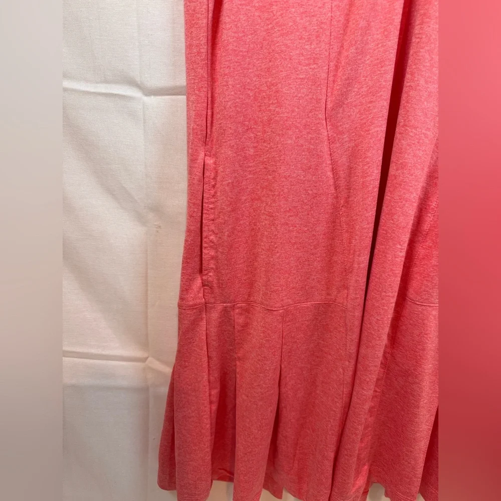 Greg Norman Golf Dress Sleeveless Quarter Zip Mock Neck Pleats Pink Size Medium - Picture 3 of 16